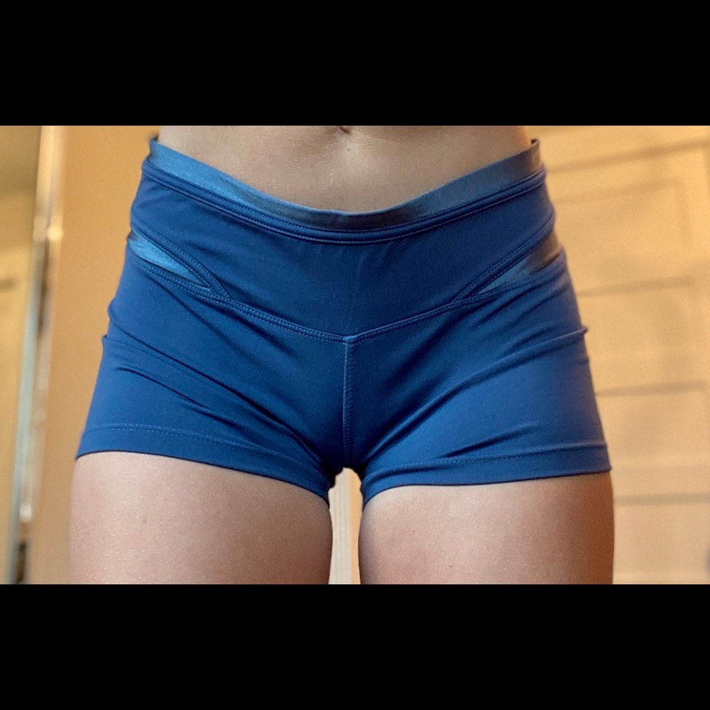 Dark grey blue spandex